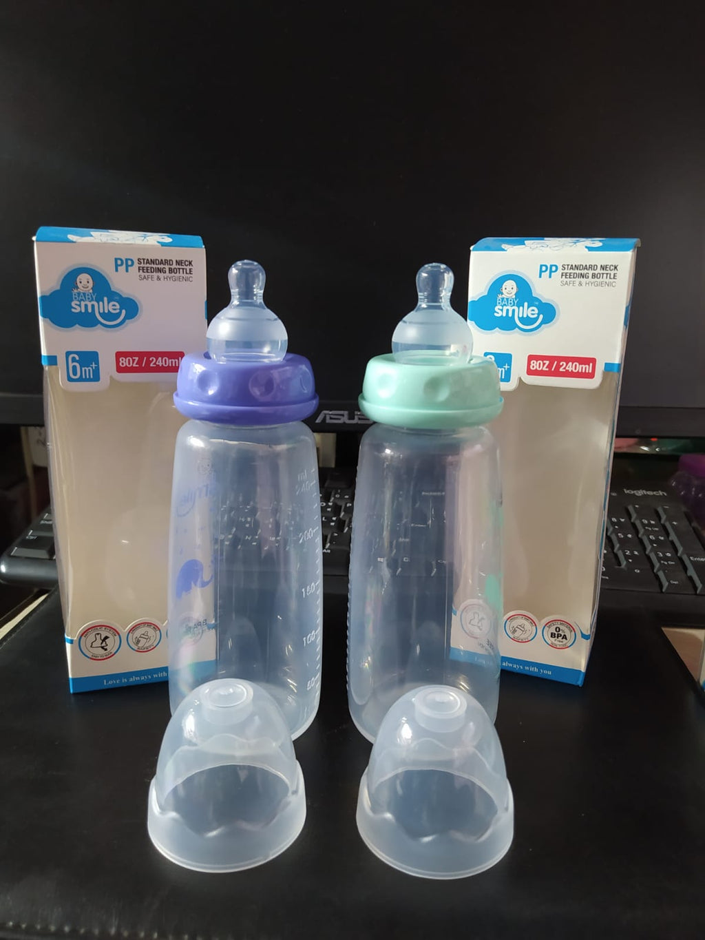 Baby Smile Feeding Bottle 240ml/8oz-C1008