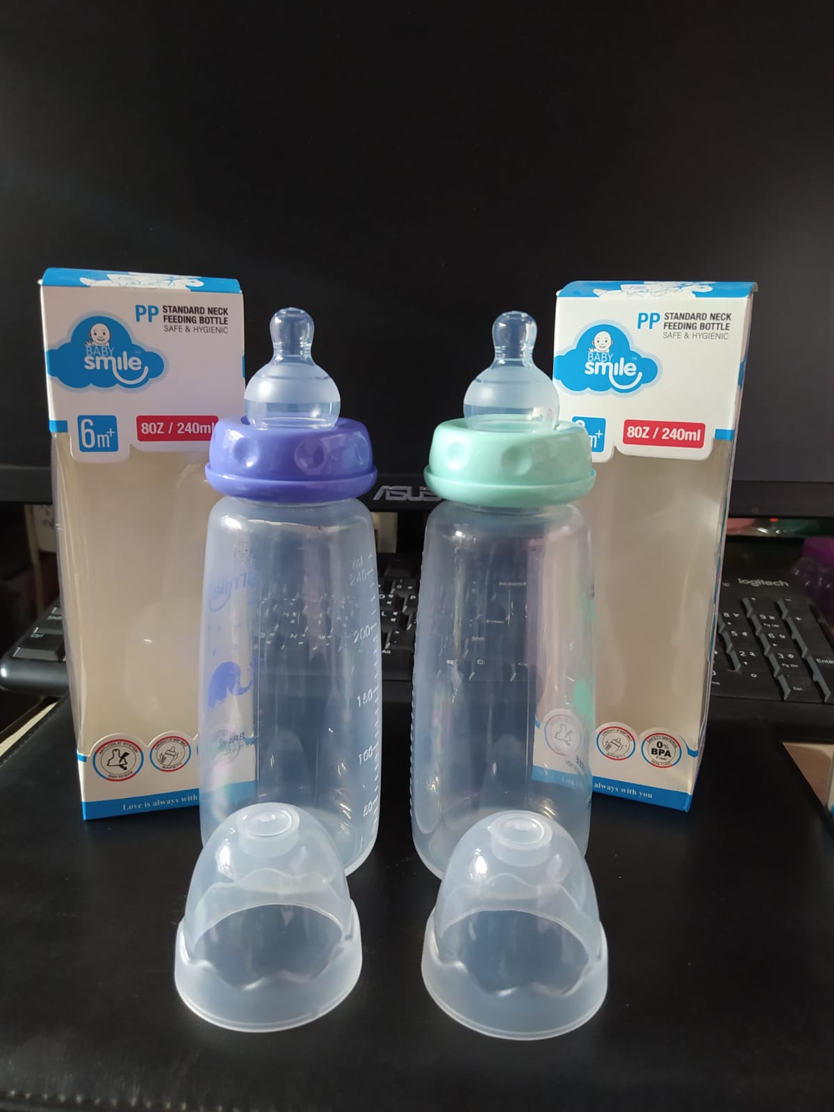 Baby Smile Feeding Bottle 240ml/8oz-C1008