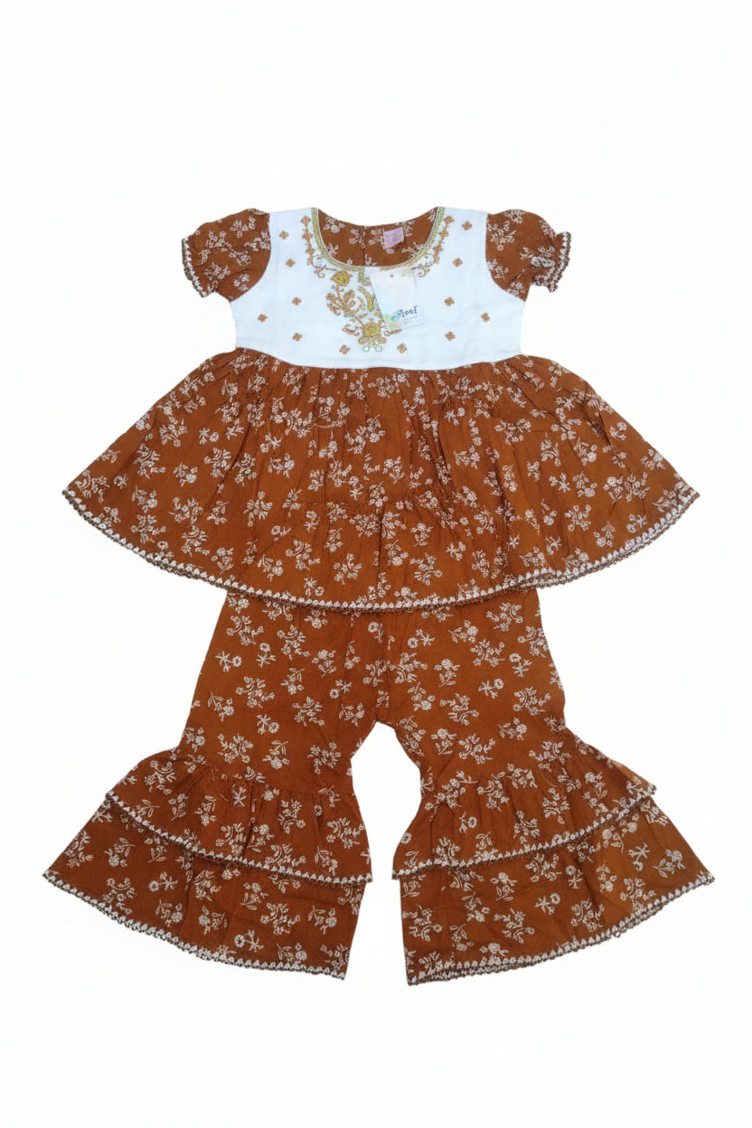 Baby Girls Elegant Embroidered Dress 247