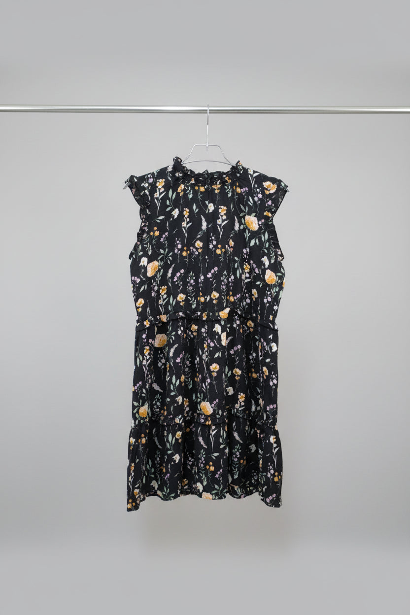 Girls Floral Ruffle Sleeve Party Dress 940