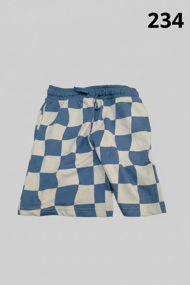 Men’s Charcoal Casual Knit Shorts with Drawstring 2348
