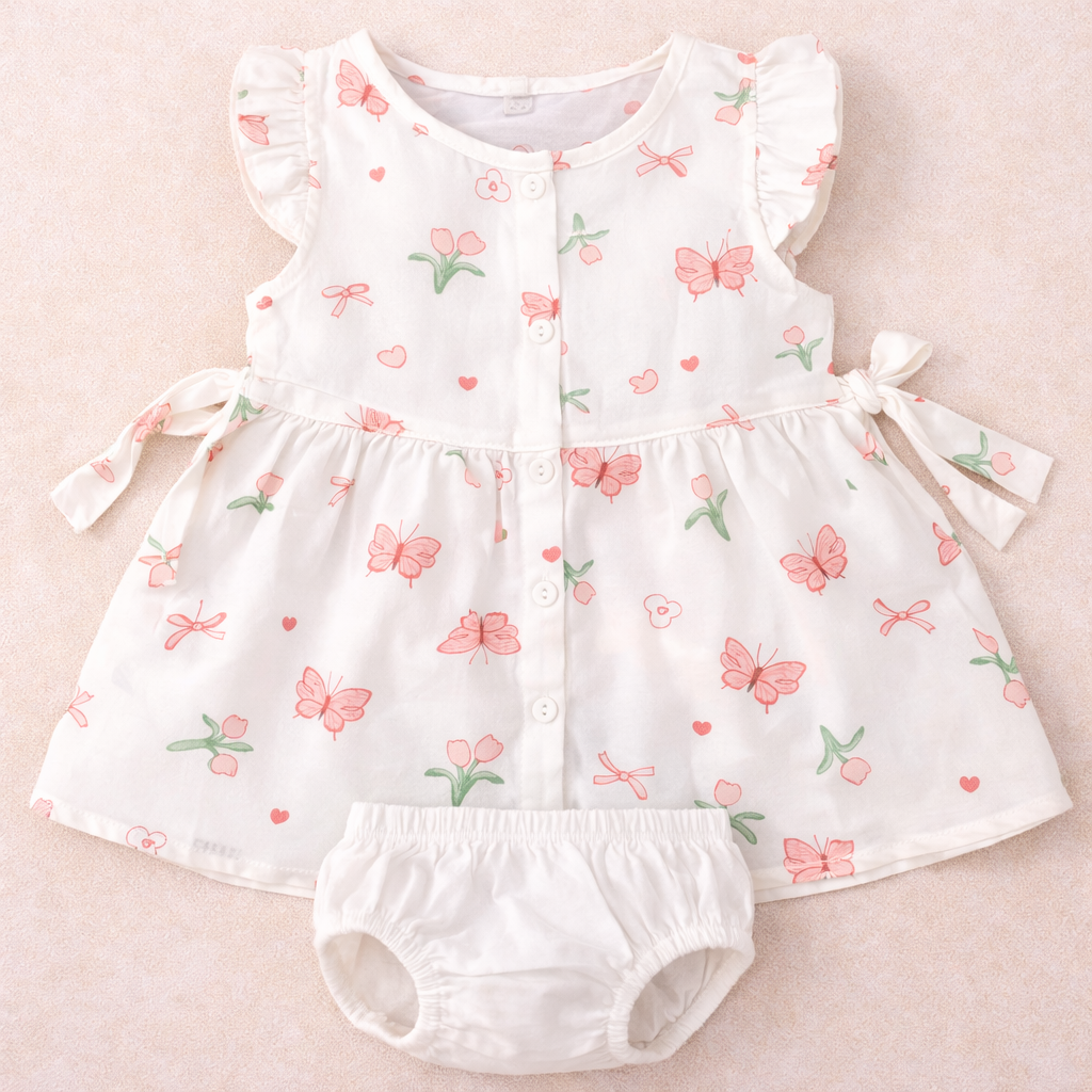 Baby Girls Floral Butterfly Dress 263
