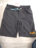 Men’s Charcoal Casual Knit Shorts with Drawstring 2317