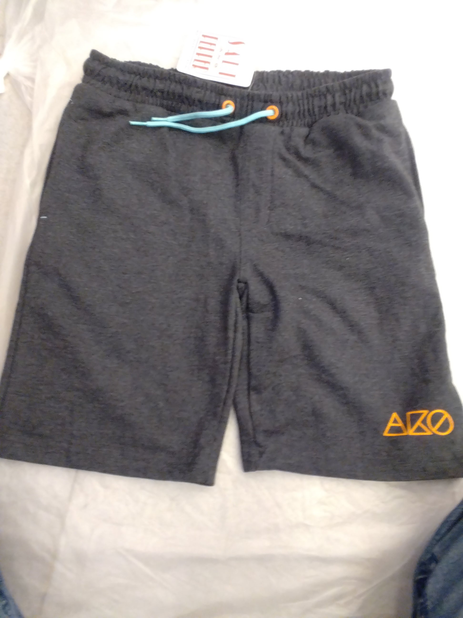Men’s Charcoal Casual Knit Shorts with Drawstring 2317
