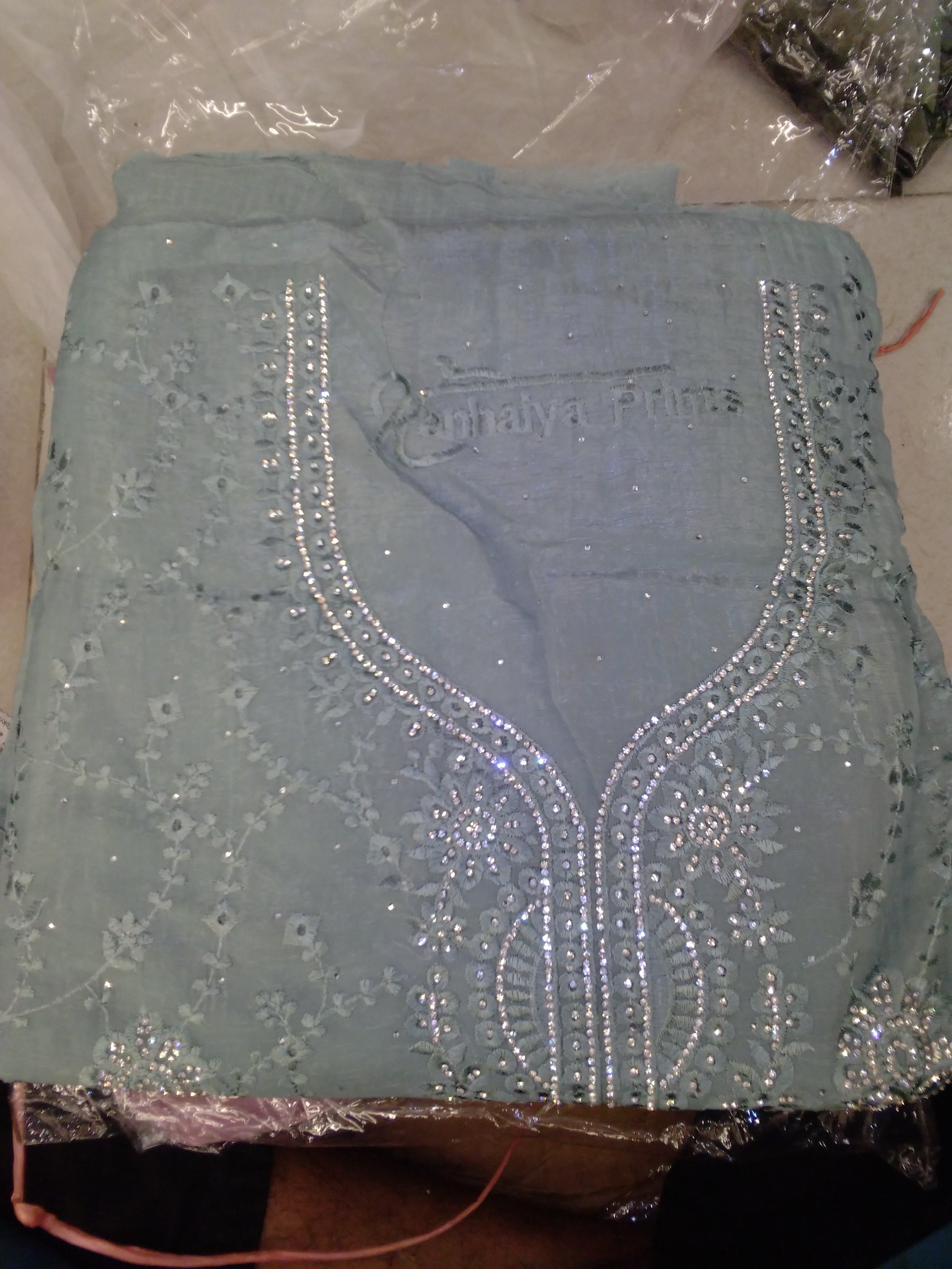 Premium Embroidered Stone-Work Ethnic Kurti (Multi-Color Variants) 005