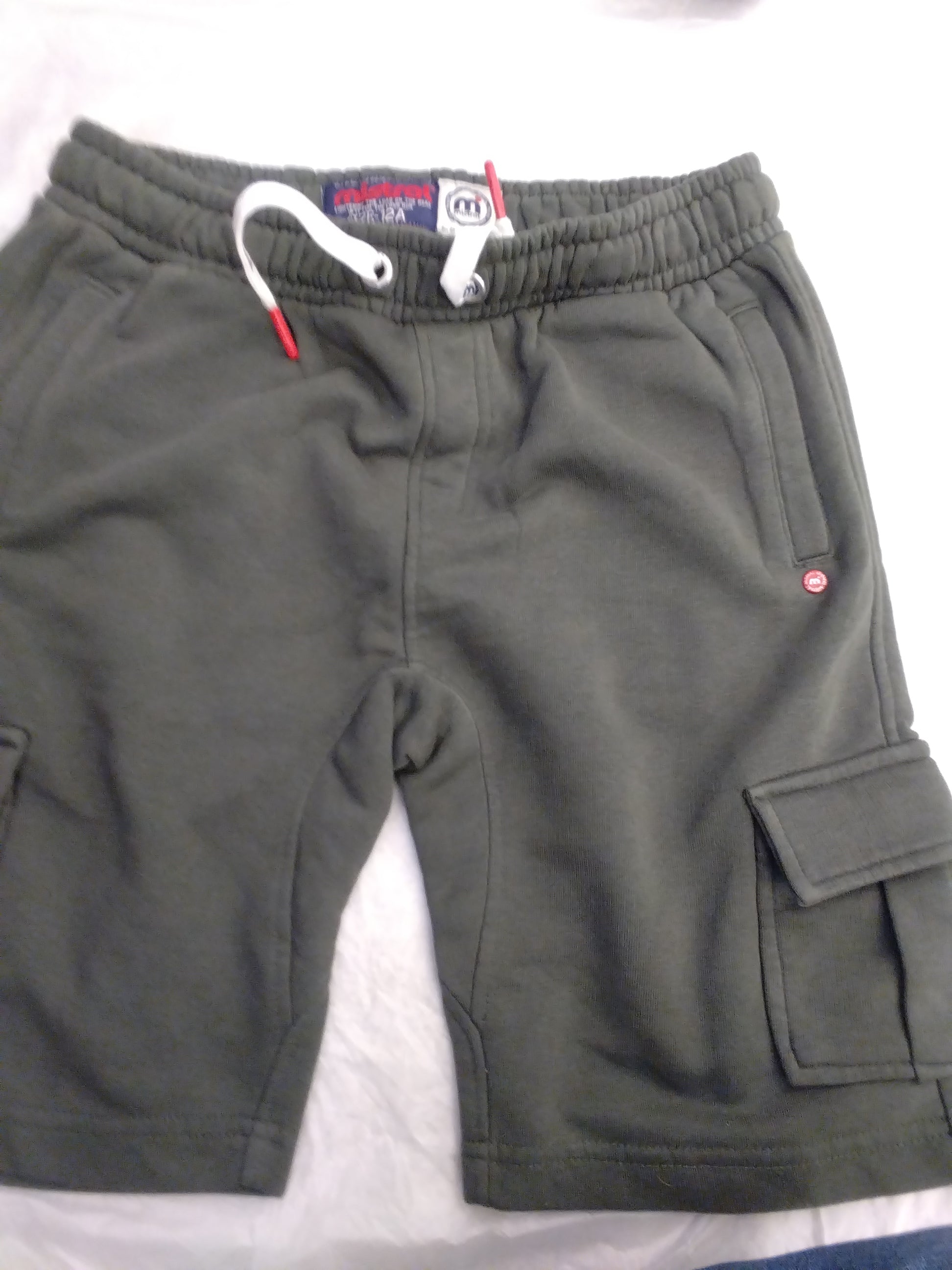 Boys Charcoal Casual Knit Shorts with Drawstring 2312