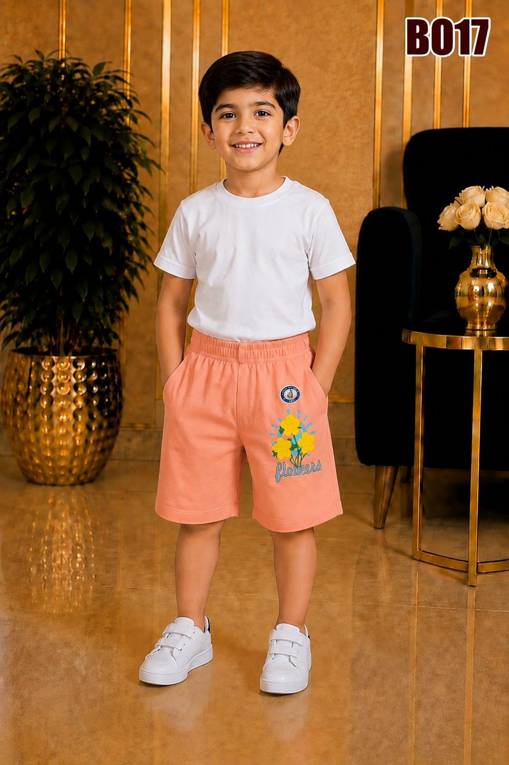 Premium Baby Floral Cotton Shorts-BO17