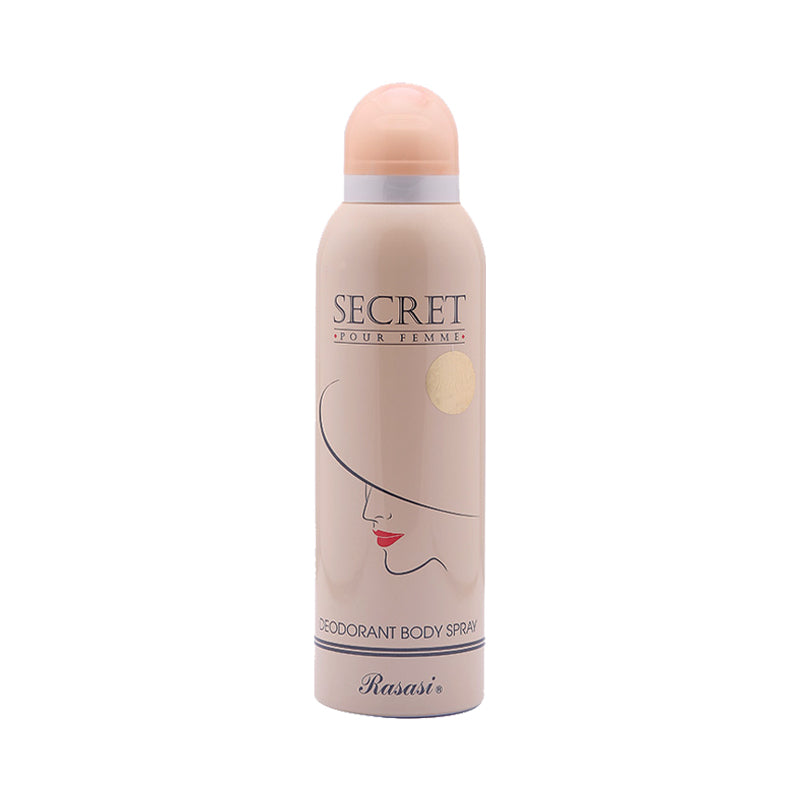 Rasasi Secret Pour Femme Deodorant Body Spray – Long Lasting Fragrance