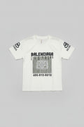 Alpana "Balenciaga" Inspired Graphic Streetwear T-Shirt – Dripping Logo & Rhinestone Detail 269