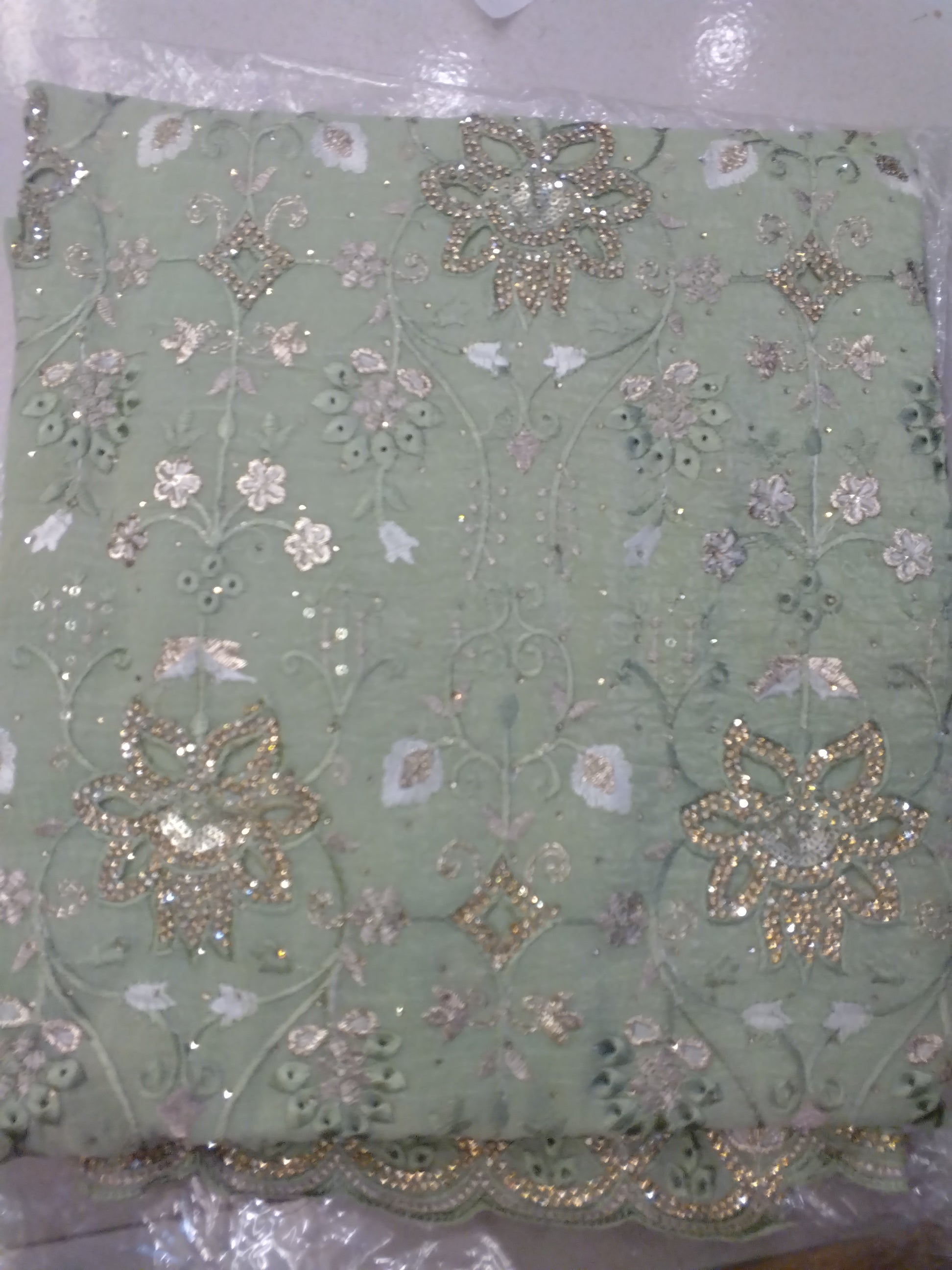 Luxury Heavy Embroidered Sequin Dress 002