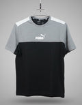 Mens Premium Grey & Black T-SHIRT 076