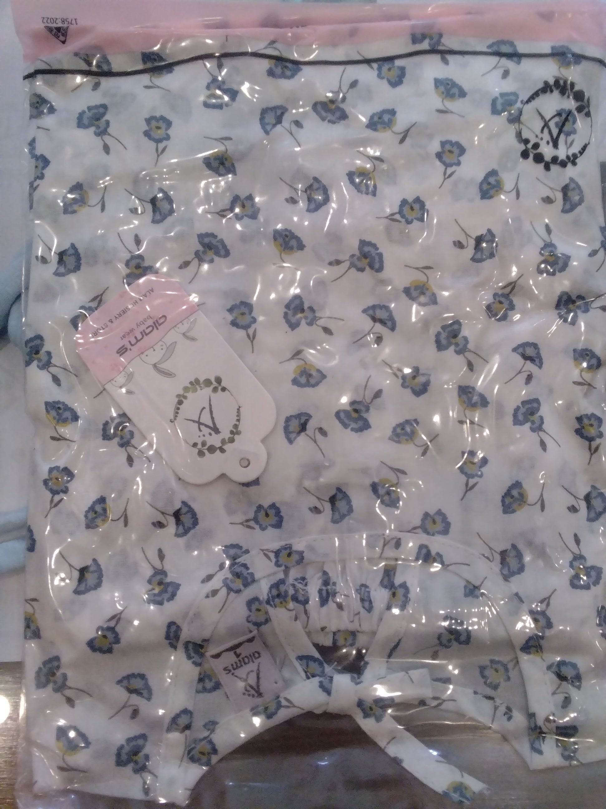 Baby Girls Floral Printed Cotton Dress Set 110