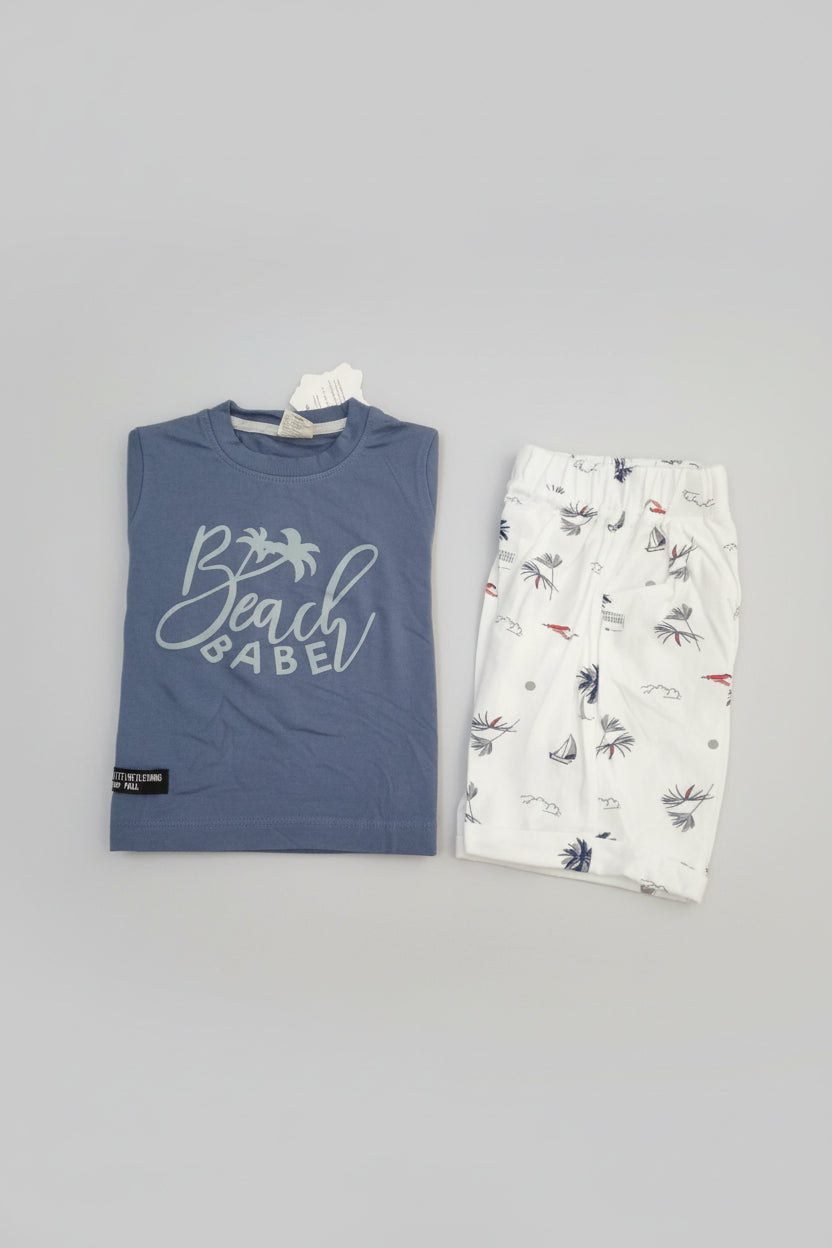 Kids  Summer T-Shirt & Printed Shorts 332