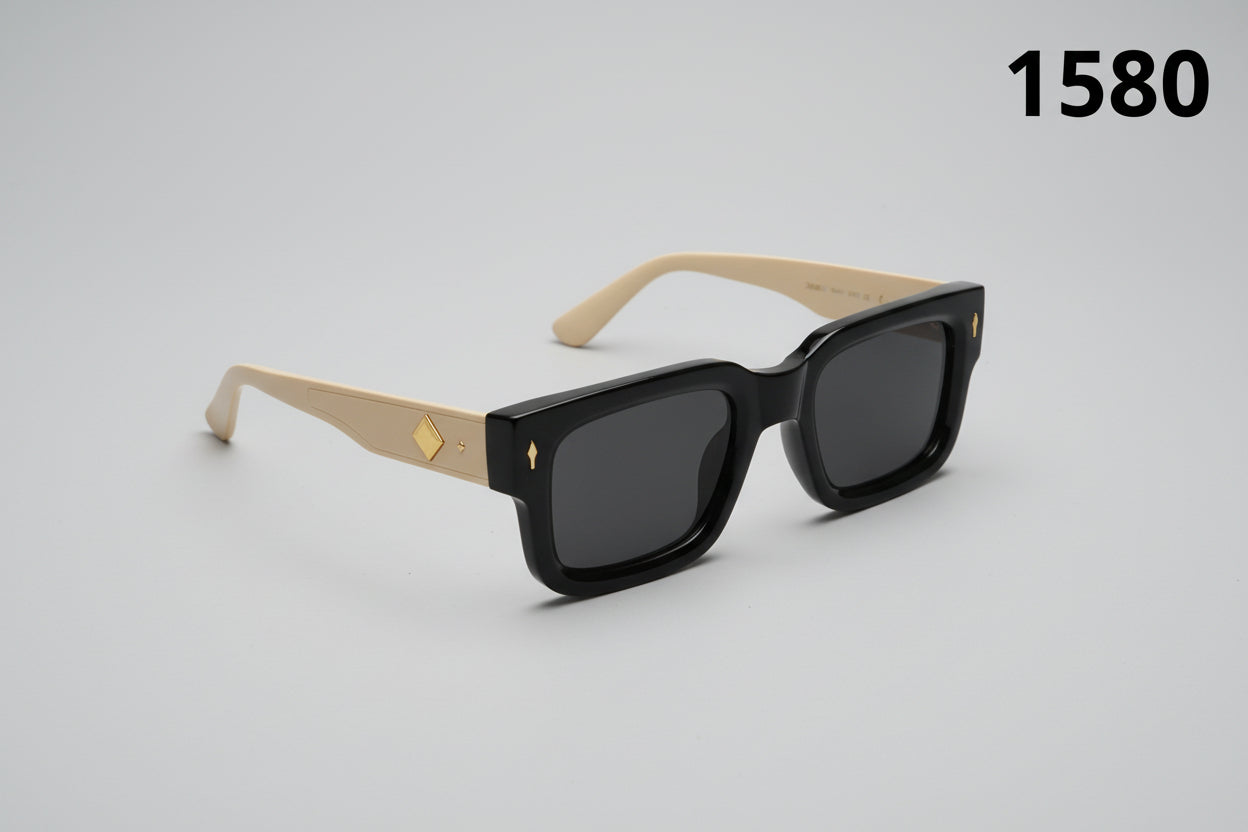 Classic Matte Square Frame Sunglasses 1580
