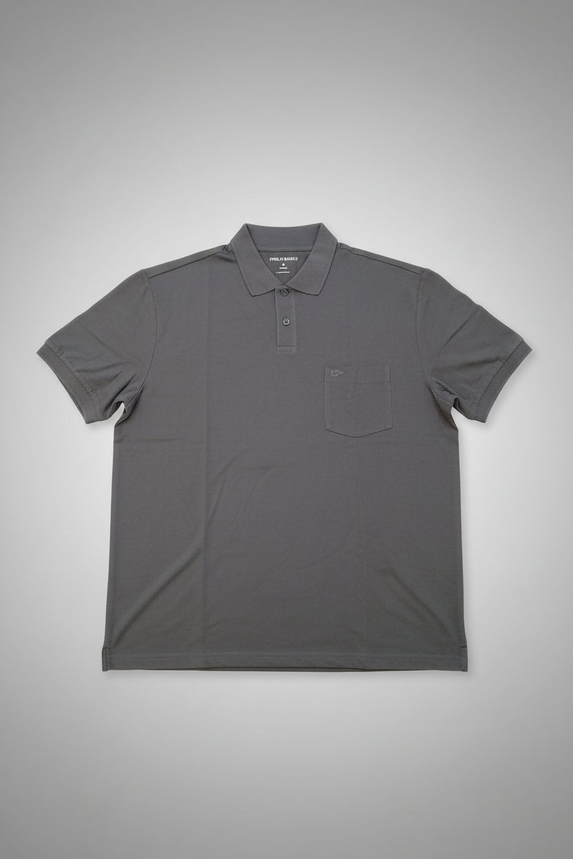 Mens Polo T-shirt Poolbasics Dark Brown 2000