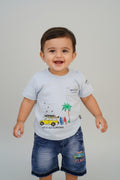 Boys T-Shirt & Denim Shorts Set 241