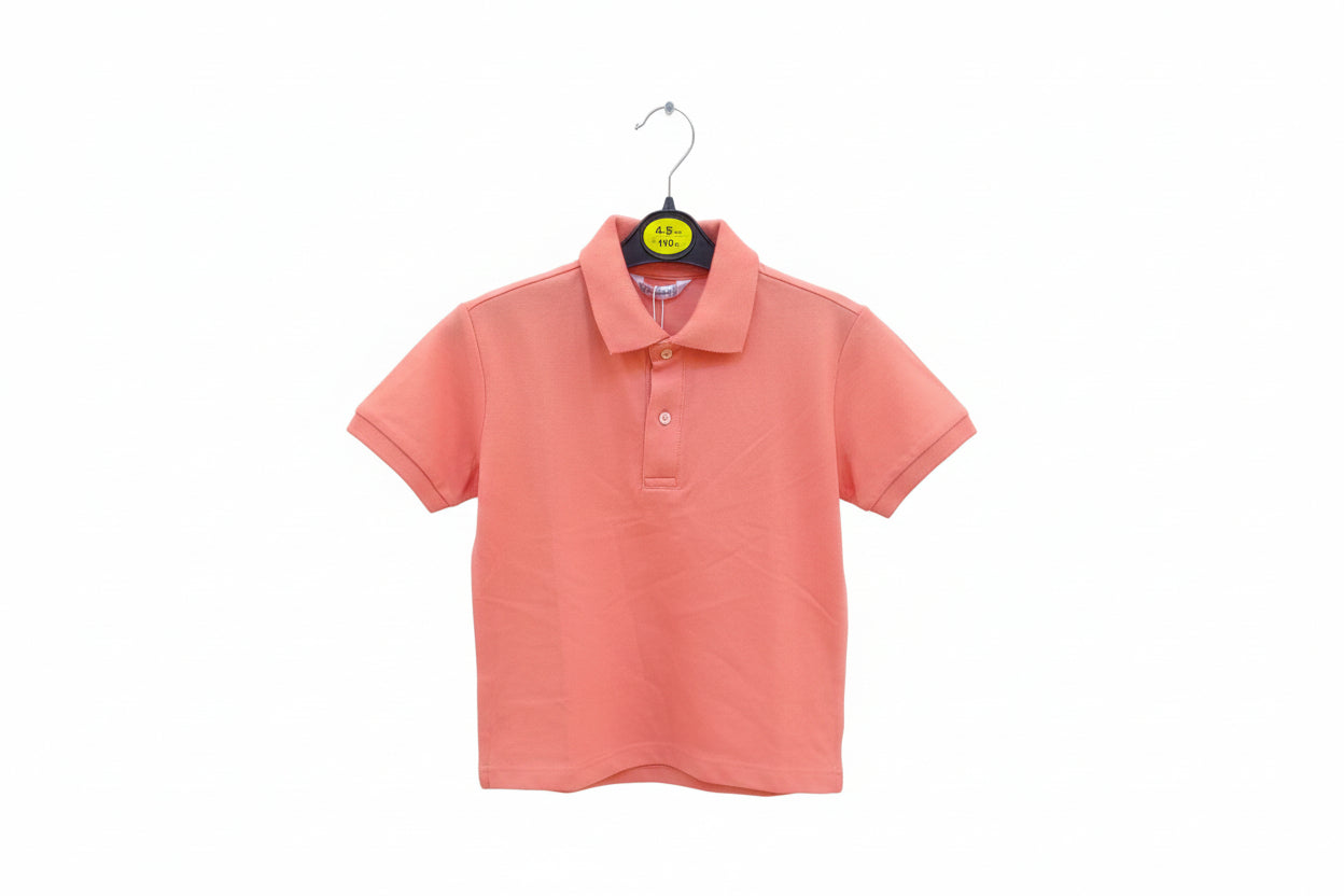 Boys Premium Polo Shirt – Soft Cotton Piqué 152 Peach