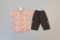 Boys Premium Printed Shirt & Pant Set (2-Piece Casual Wear) 405