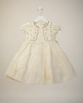 Baby Girls Embroidered Party Dress with Tie-Up Belt 6