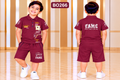 Boys Fame Graphic Polo T-Shirt & Shorts Set – BO266