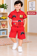 Boys Gamer Graphic Polo T-Shirt & Matching Shorts Set – BO254