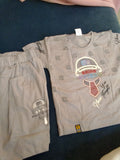 Kids Printed T-Shirt & Cargo Shorts Set – Bring PNFIEHT Graphic Style 340
