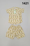 Boys Premium Printed Shirt & Shorts Set-C53
