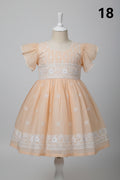Girls Premium Embroidered Net Party Dress 18