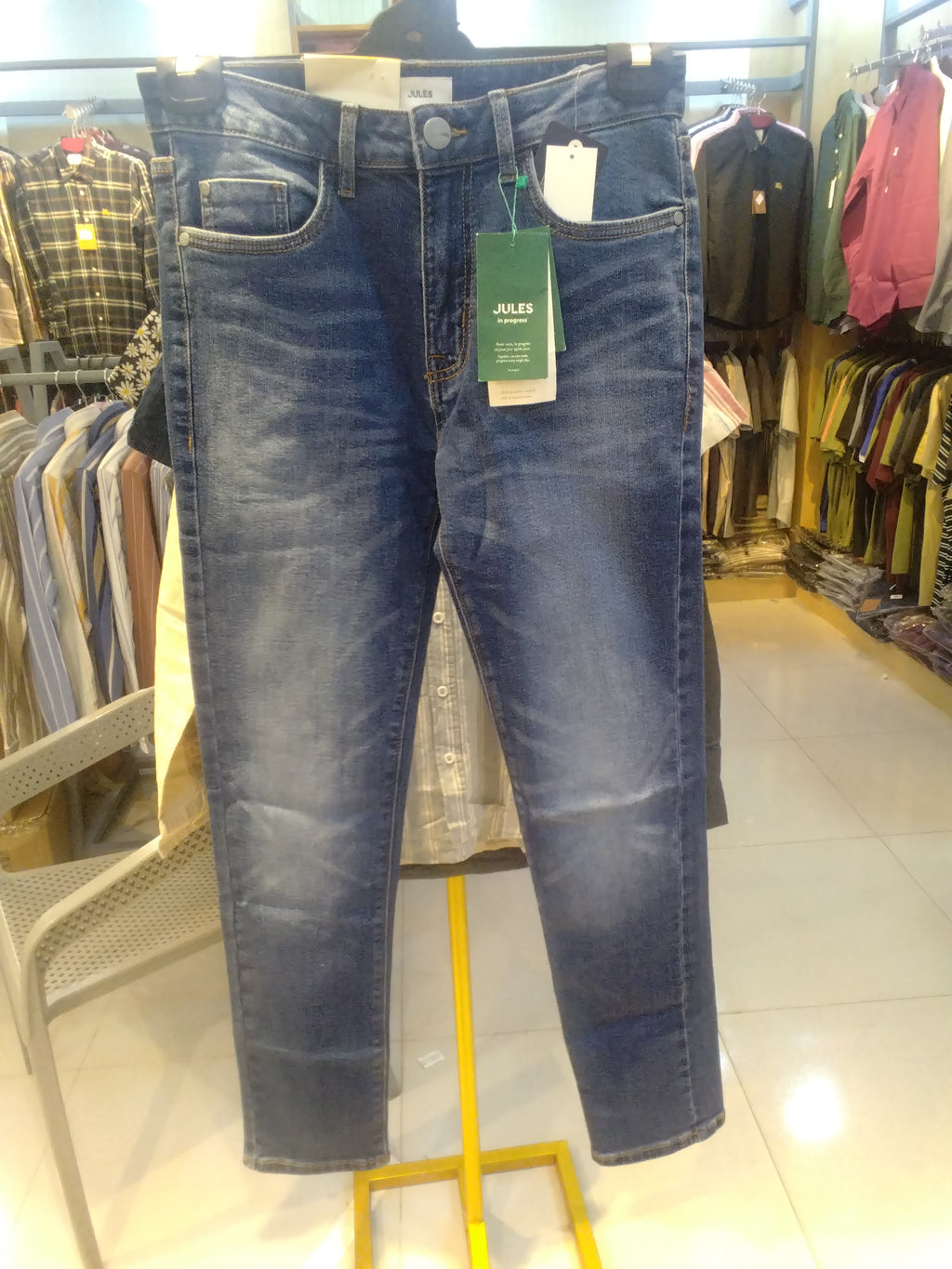 Gatsby MENS DENIM PANT _JULES 41 Deep Blue
