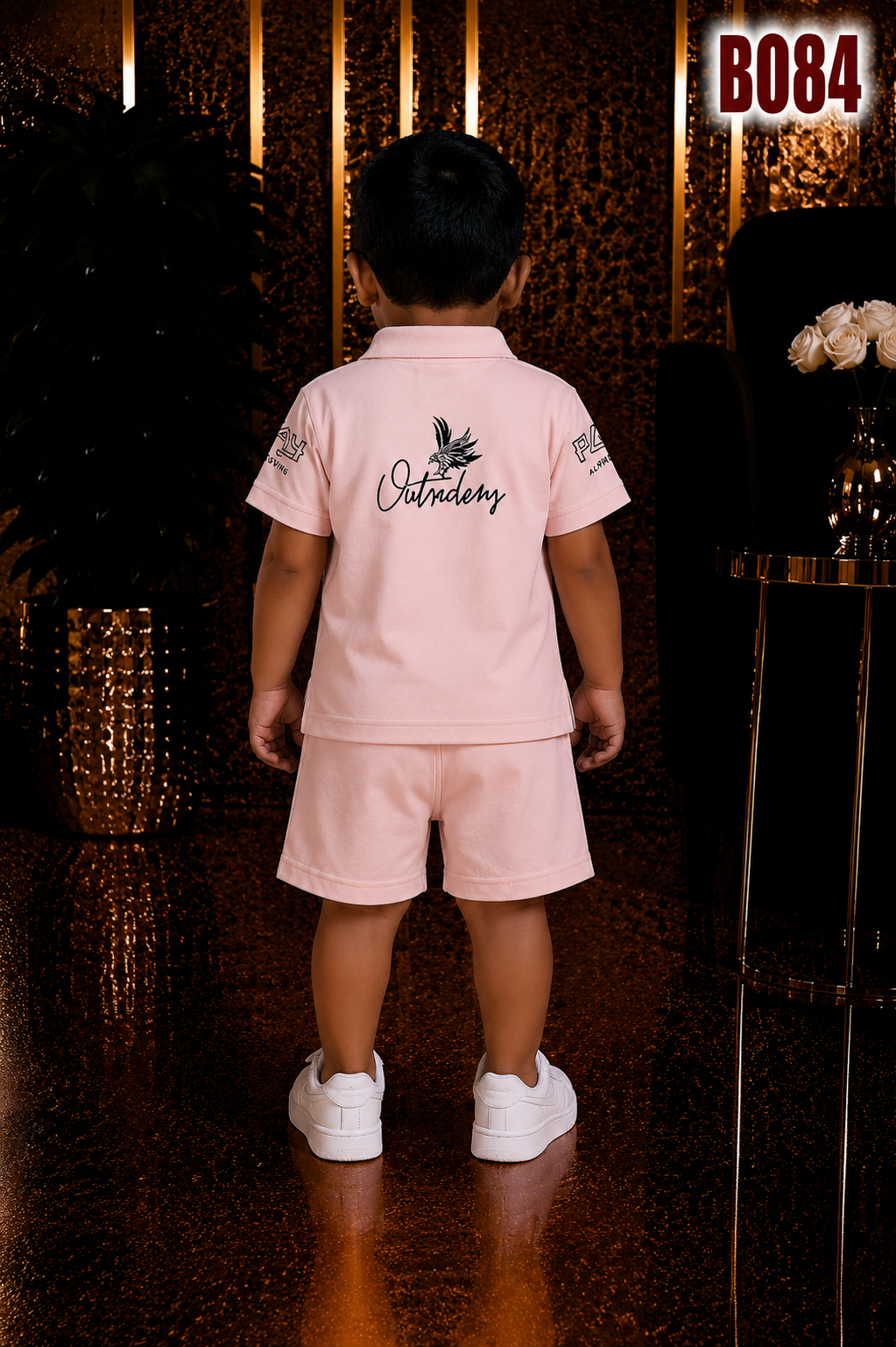 Premium Little Explorer Polo & Shorts Set-BO84