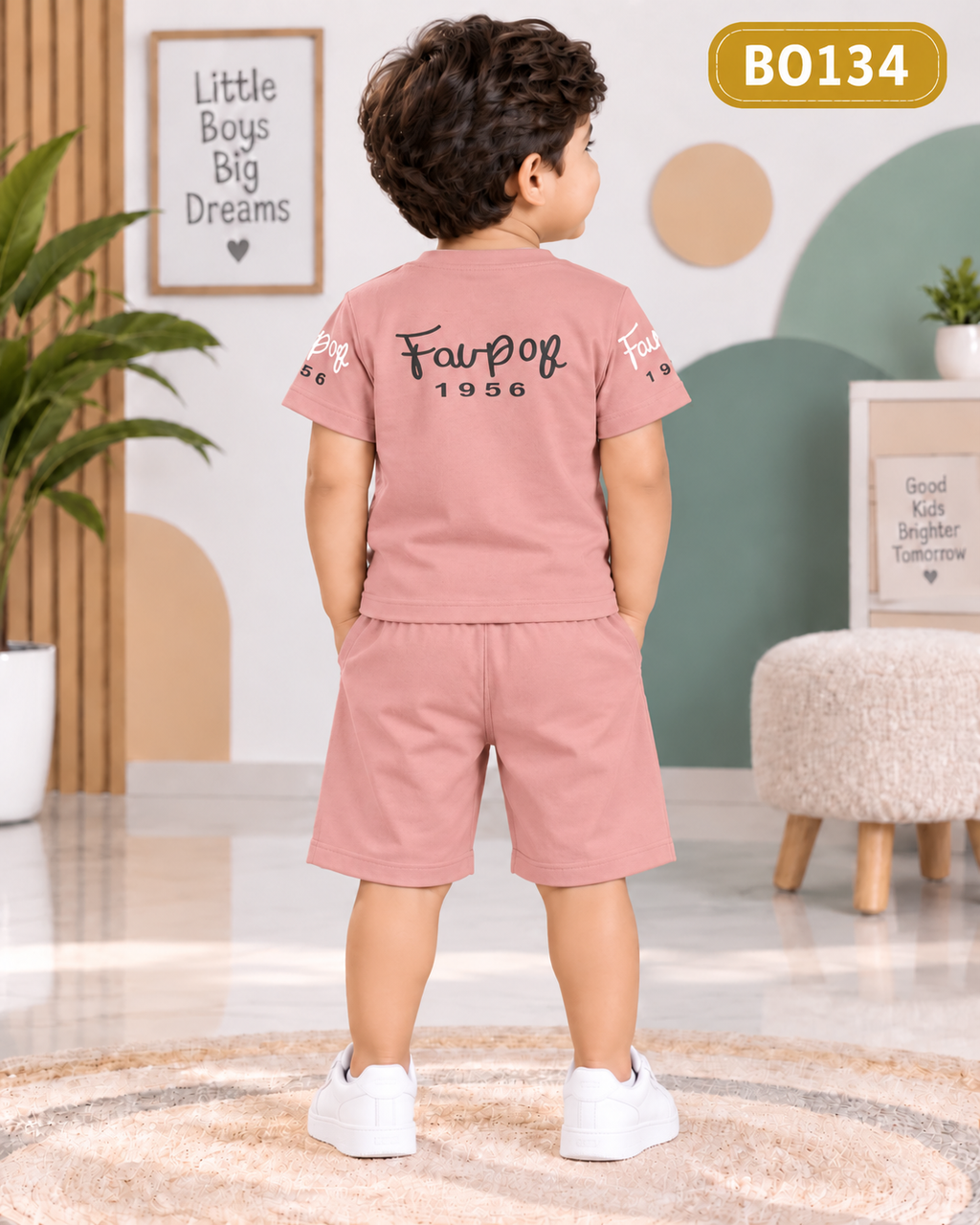 Boys  Graphic T-Shirt & Shorts  Set-BO134