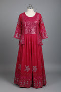 Girls Premium Embroidered Festive Party Wear 3-Piece Set -C109