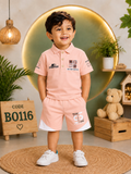 Boys Premium Polo T-Shirt & Shorts Set – BO116