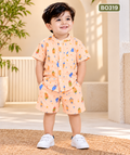 Boys Printed Shirt & Shorts Set- BO319