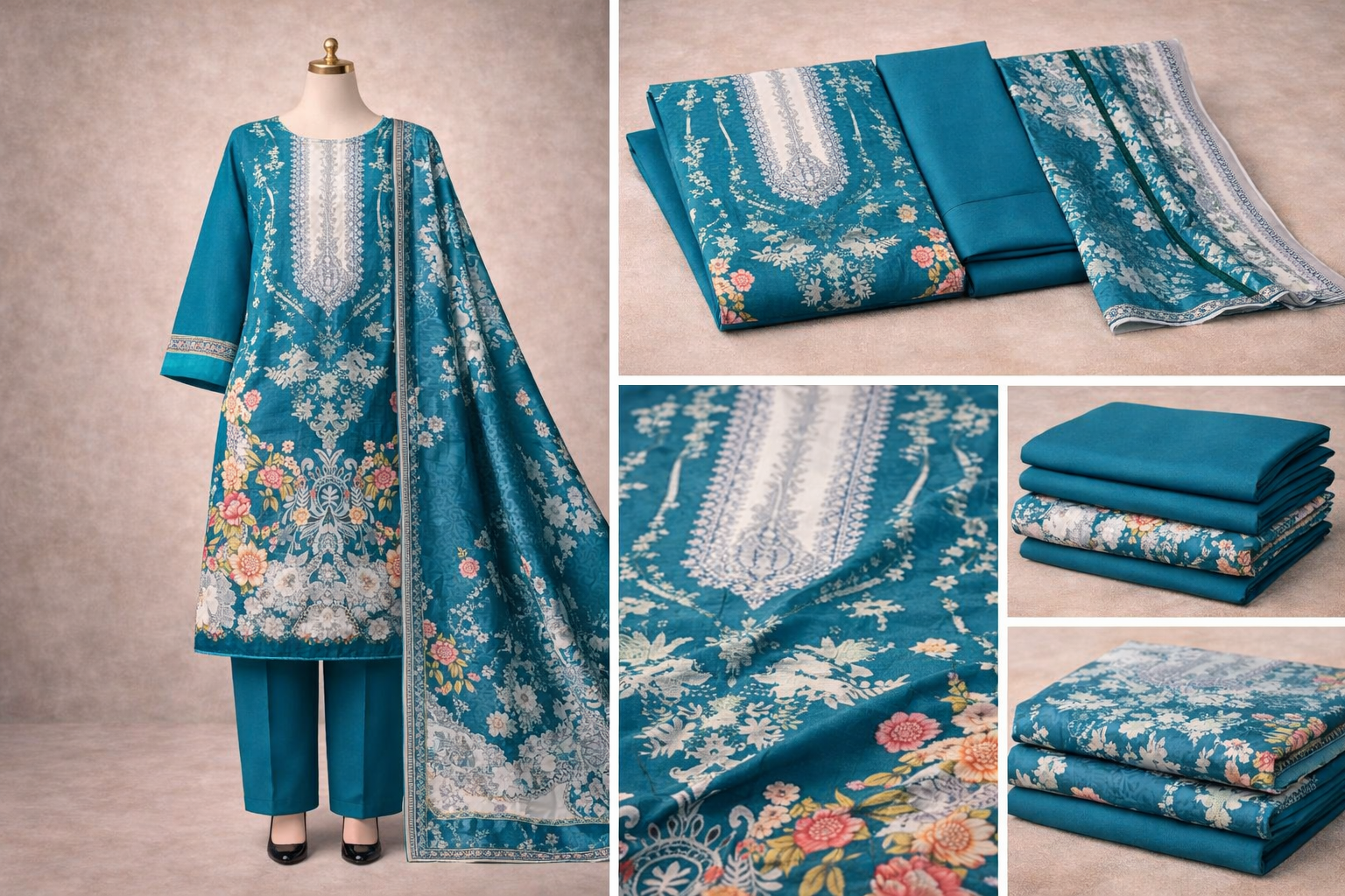 Premium Digital Printed Three Piece Lawn Suit 1165