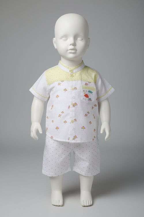 Baby Boys Summer Umbrella Print Shirt & Shorts Set 141