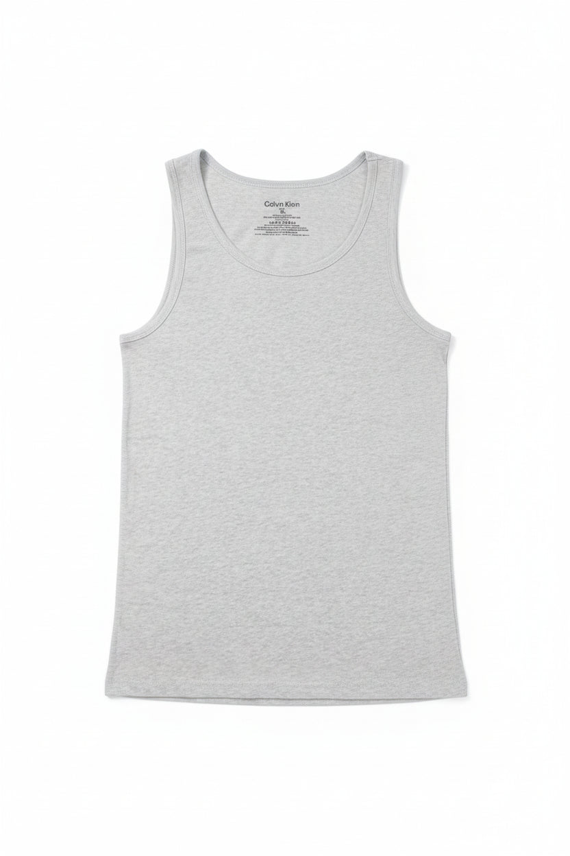 GATSBY Men’s Classic Cotton Sleeveless Tank Top 1915 Light grey