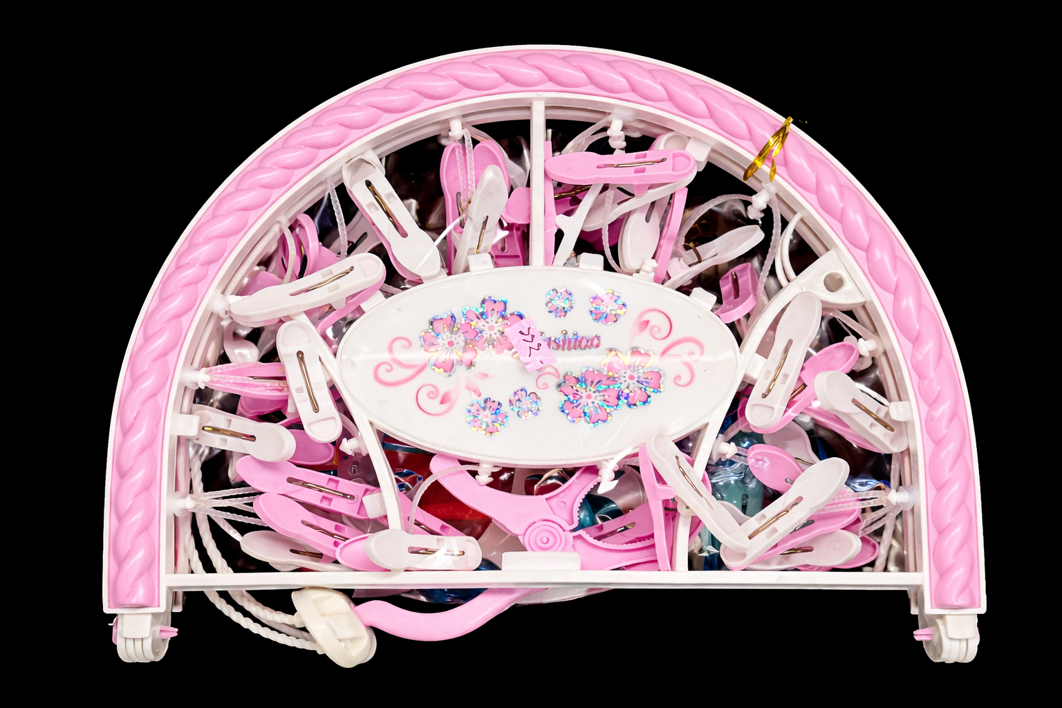 Baby Clothes Drying Hanger with Clips – Multi Color