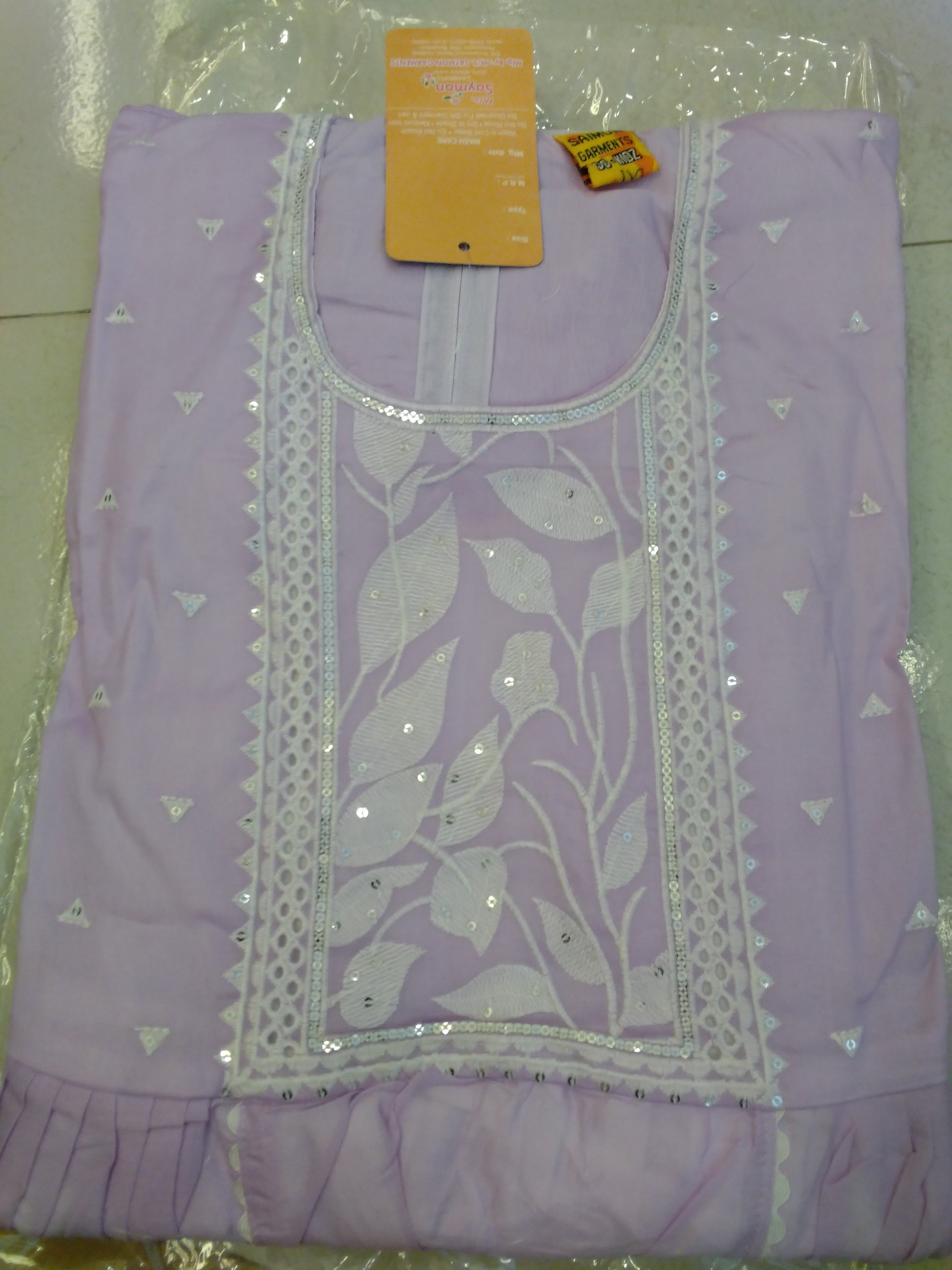 Women’s Elegant Embroidered Sequin Kurti  C140