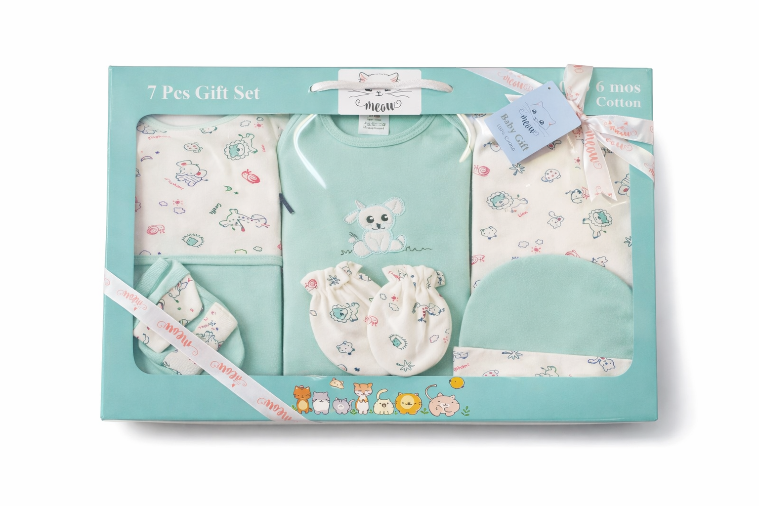 Newborn Baby  Dress Gift Set 7Pcs-B50