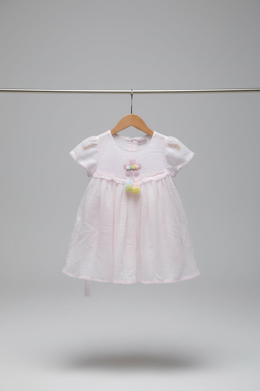 Baby Girls Chiffon Dress Set with Bloomers 66