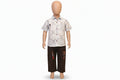 Boys Summer Casual Printed Shirt & Cotton Pant Set 409