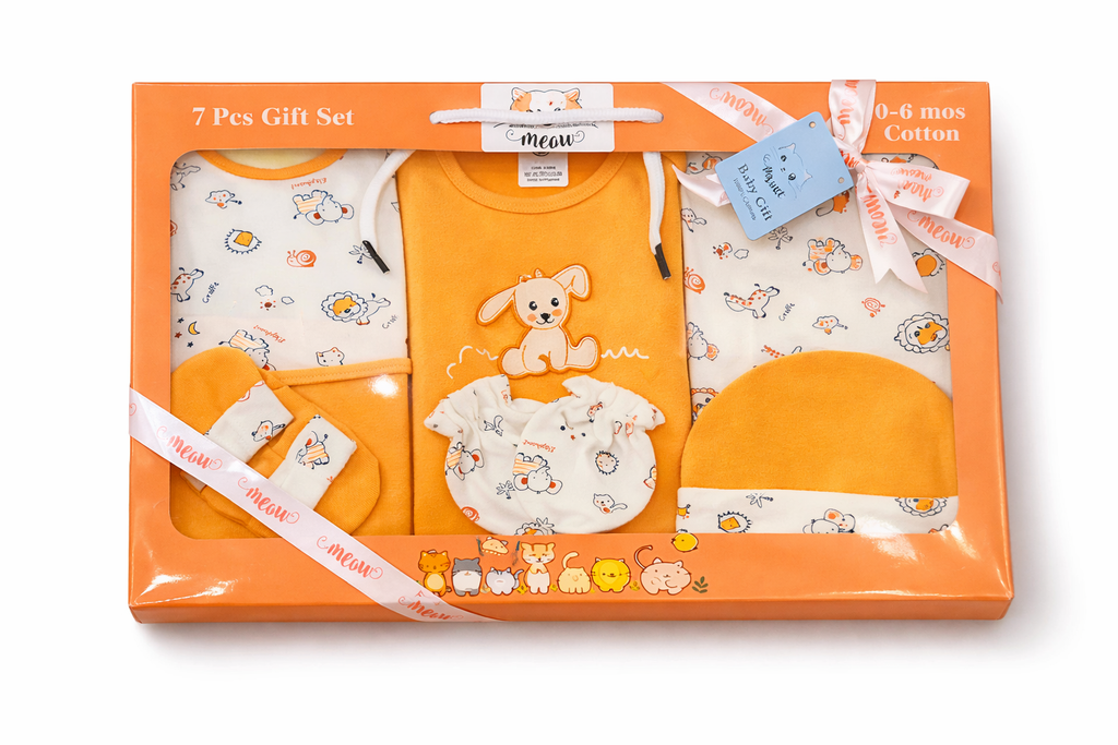 Newborn Baby  Dress Gift Set 7Pcs-B50