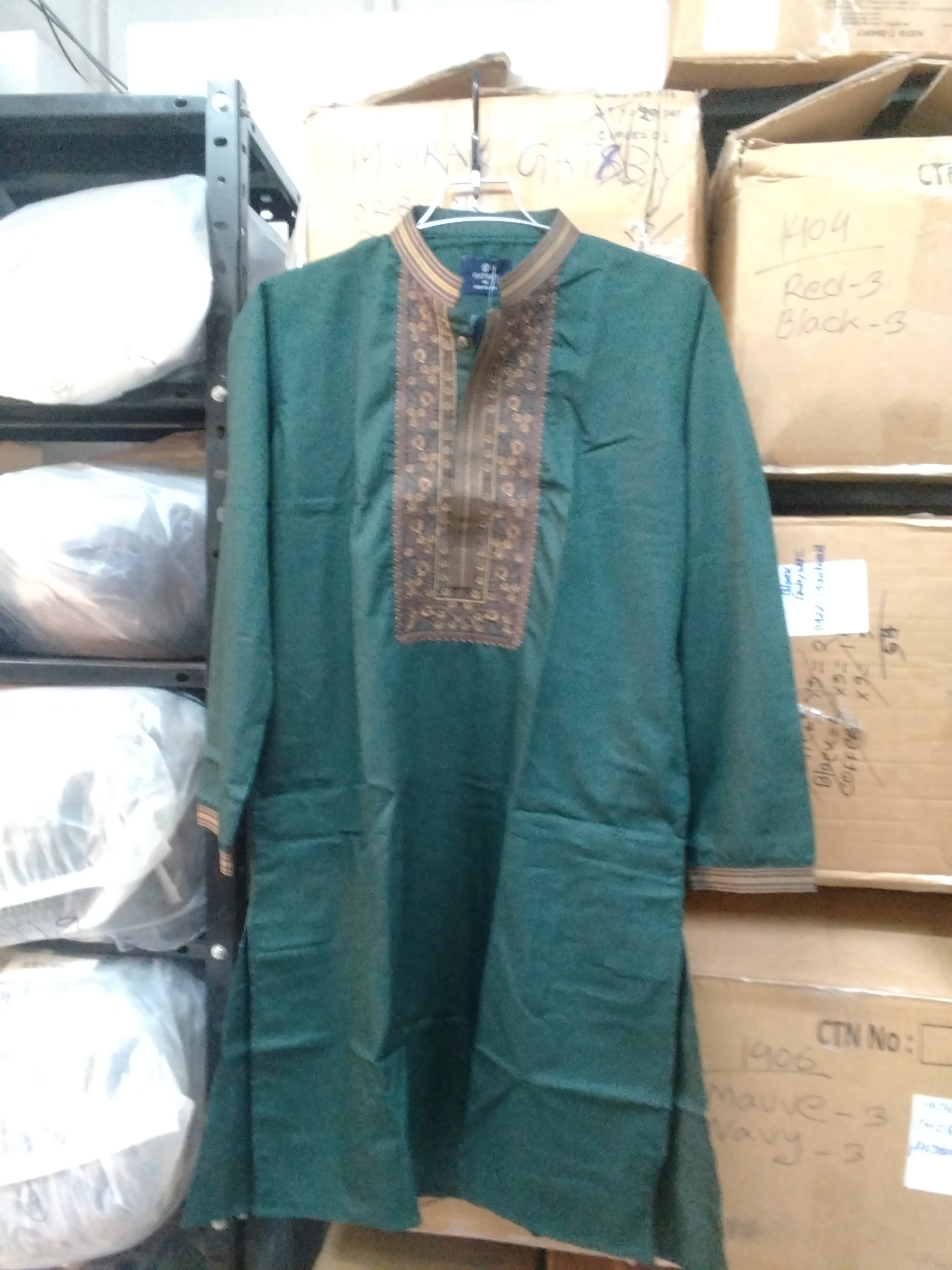 Gatsby Mens panjabi new STY 22_  GREEN 4054