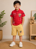 Junior Street Icon Polo & Shorts Set - BO150