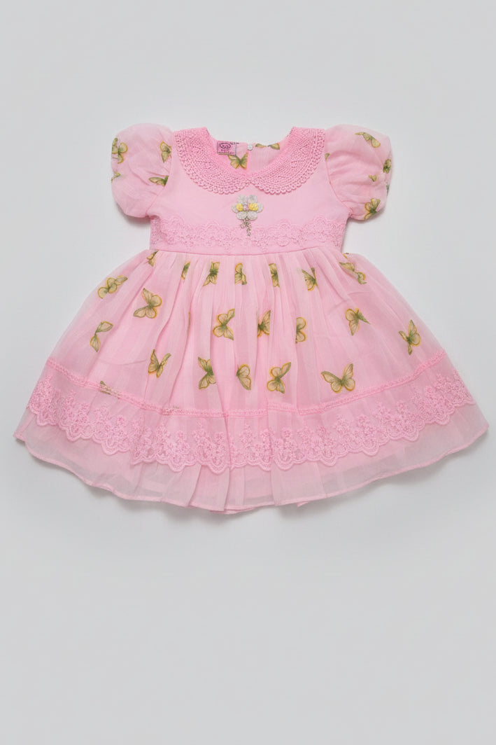 Girls Butterfly Lace Party Dress 035