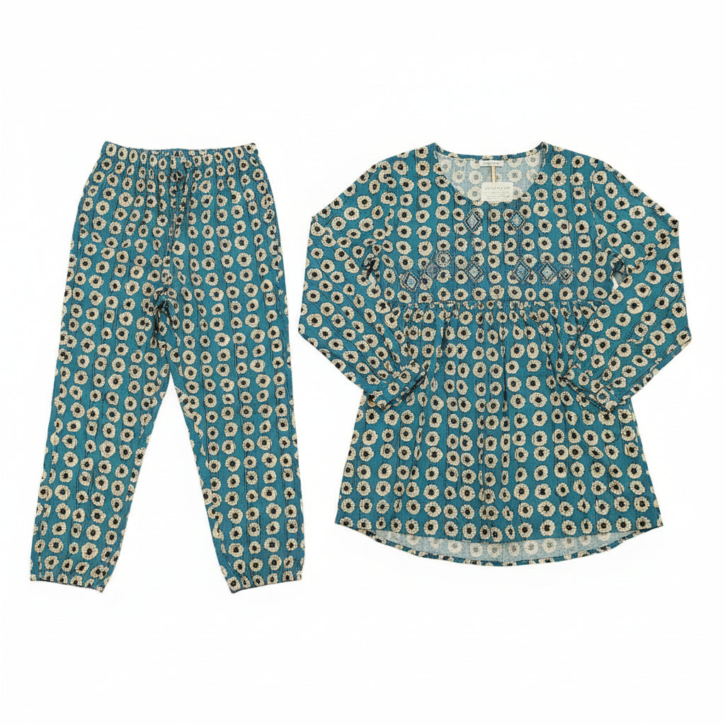 Girls Floral Printed Top & Pant Set (3 Colors) 1890