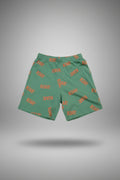 Men’s Charcoal Casual Knit Shorts with Drawstring 2353
