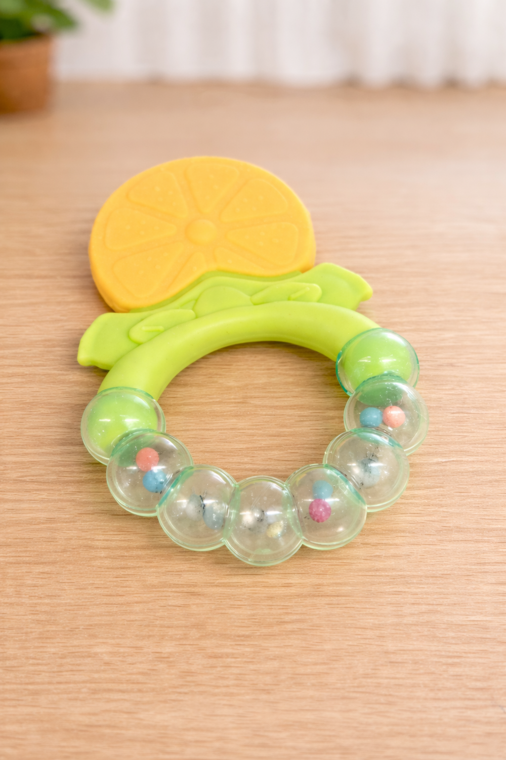 Baby Fruit Shape Teether with Beads