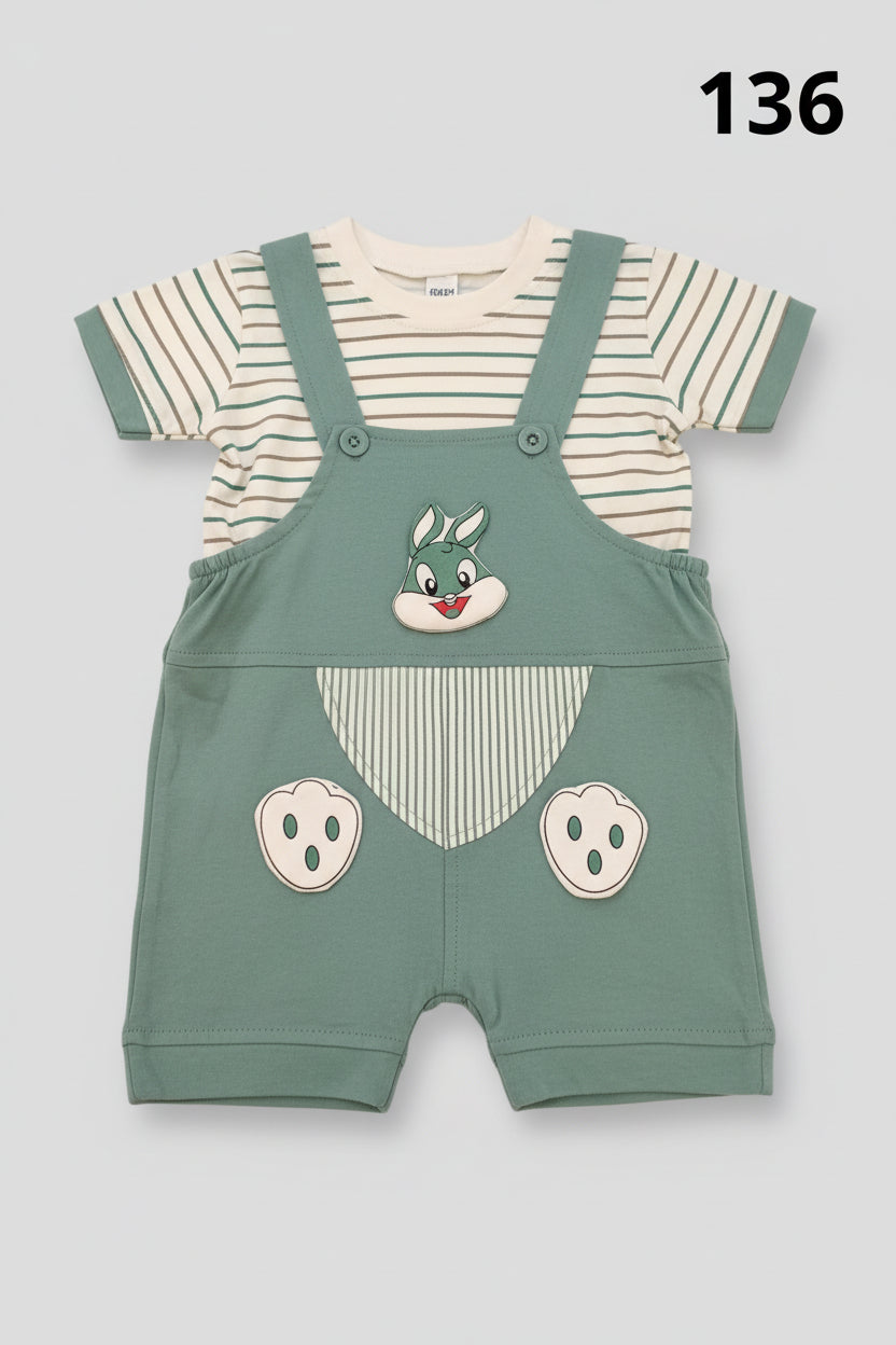 Baby Bunny Dungaree Romper Set 136